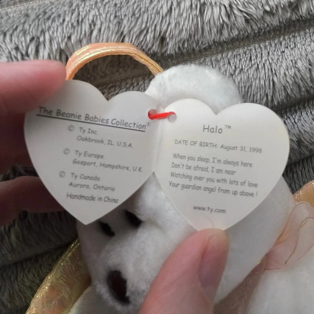 NWT Ty Halo the Angel Bear Beanie Baby